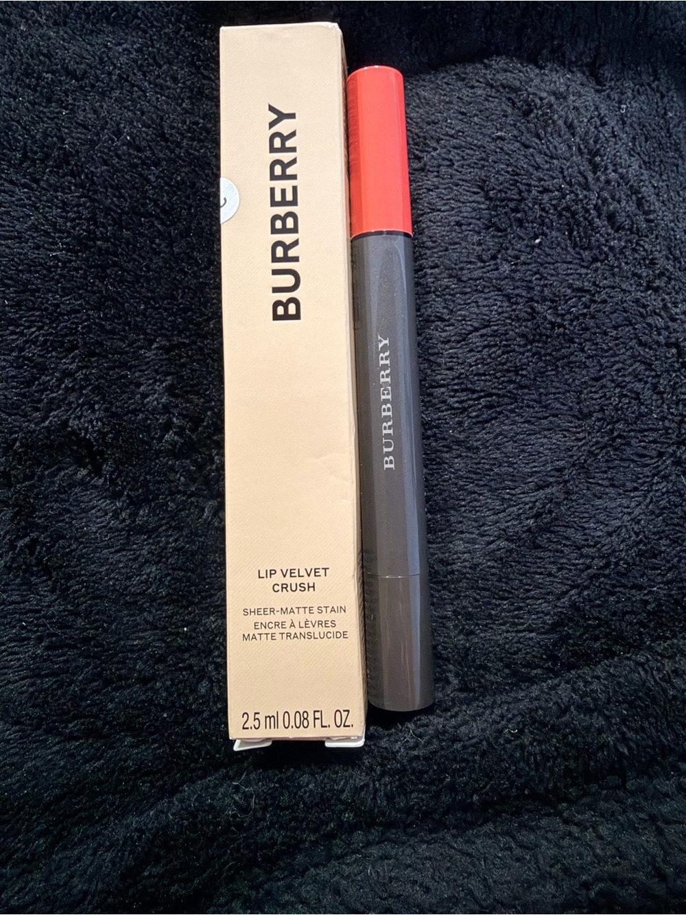 Burberry Lip Velvet Crush Sheer-Matte Stain — Copper Pink BRAND NEW